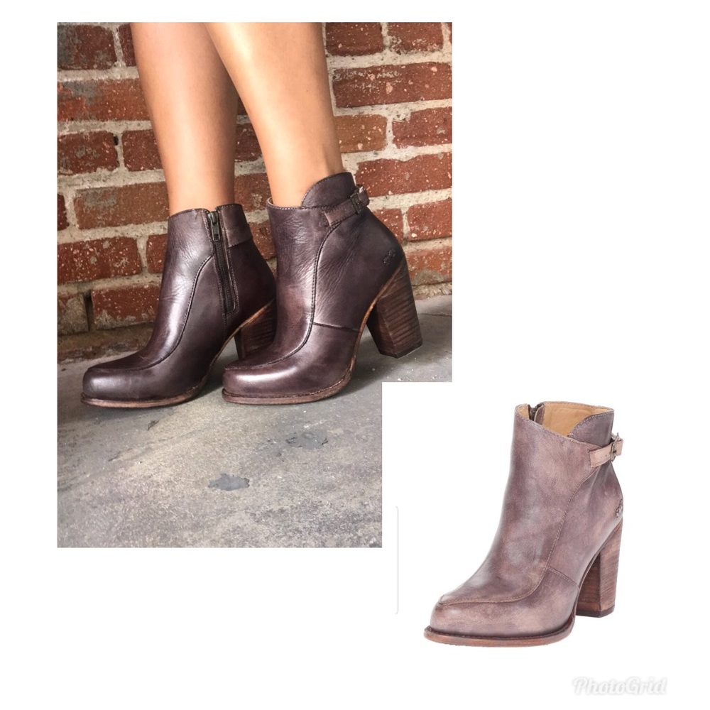 Bed Stu Isla chocolate driftwood bootie boots